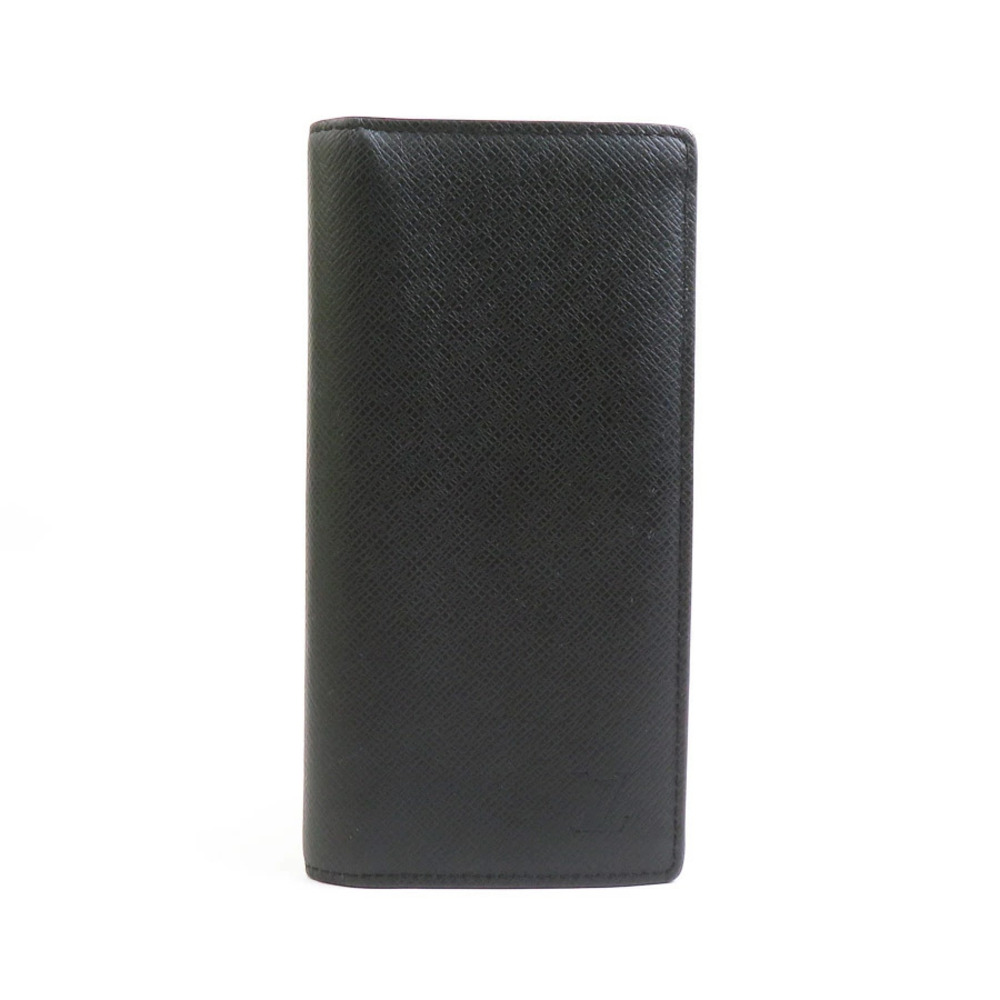 Louis Vuitton Bi fold long wallet Taiga Portefeuille Brazza Black